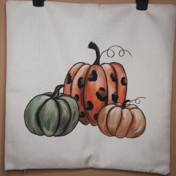 NEW Set of 4 Fall/Thanksgiving Pillowcovers - gnomes, leopard print - Picture 5 of 12